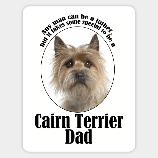 Cairn Terrier Dad Sticker by You Had Me At Woof